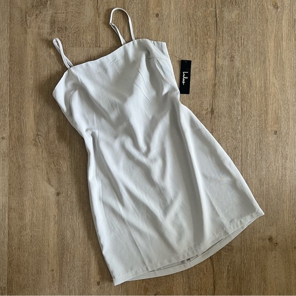 NWT Lulus Toast to Life Mini Dress – ’90s Coquette Minimalist Soft Girl Romantic - Picture 13 of 13
